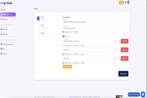 Cloaking-Service für Startups: Traffic generieren!