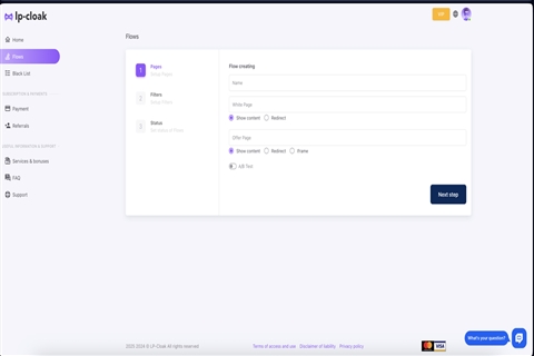 Cloaking service for sales launch | Buy